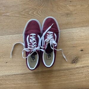 Vans platform sneakers  maroon suede